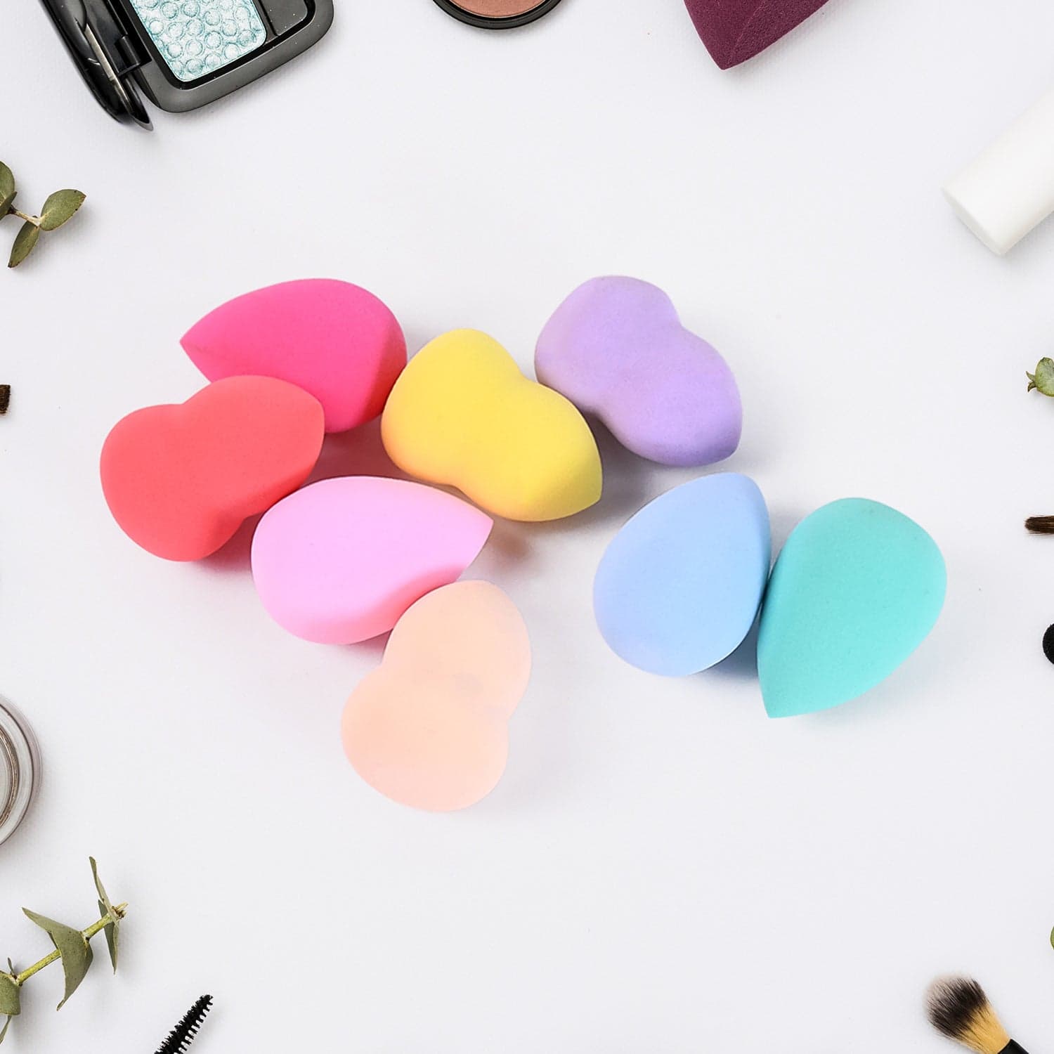 Makeup Beauty Powder Puff (8 Pcs Set / With Case / Mix Color) thumbnail 4