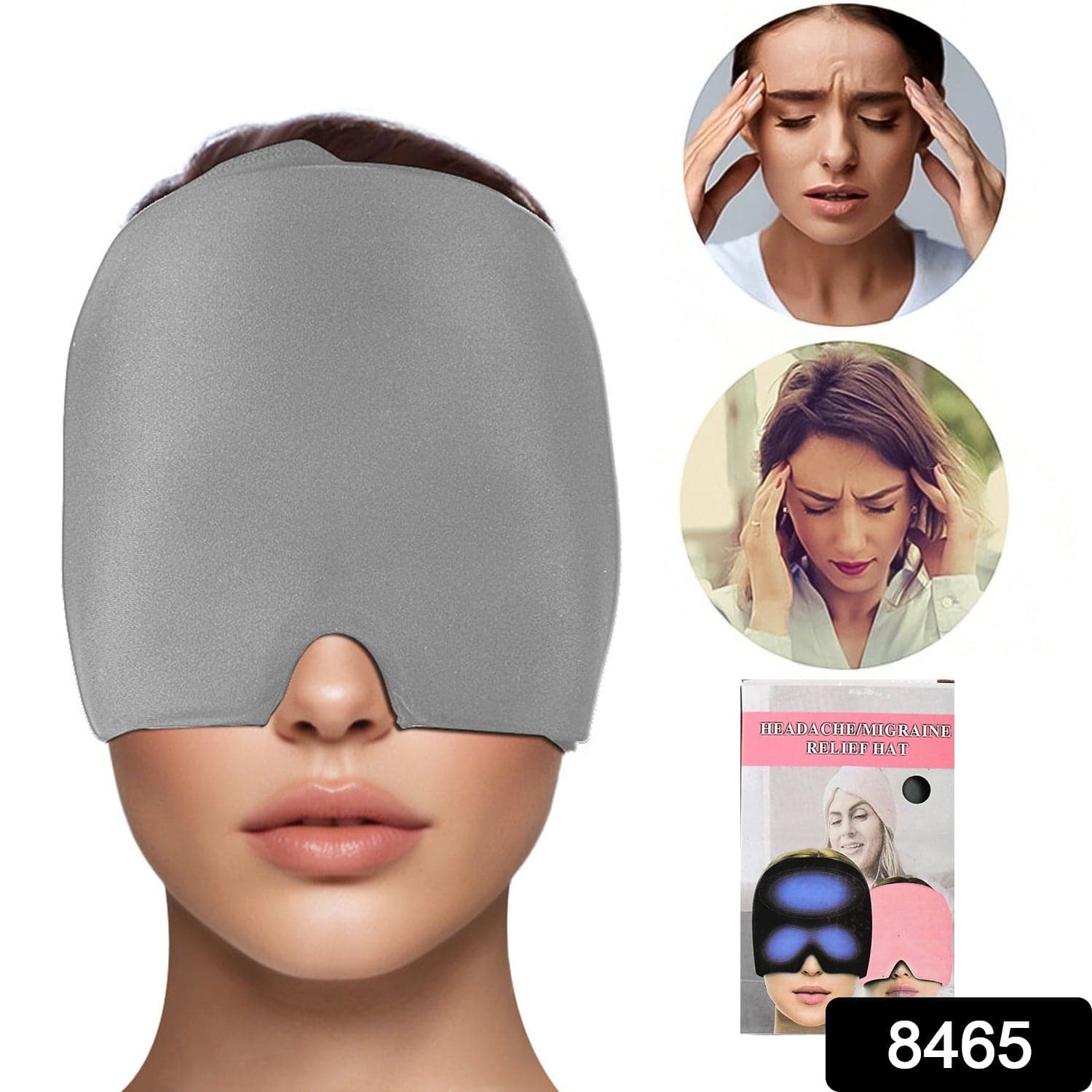 Headache Relief Hat Migraine Cap (1 Pc / Grey Color) thumbnail 2