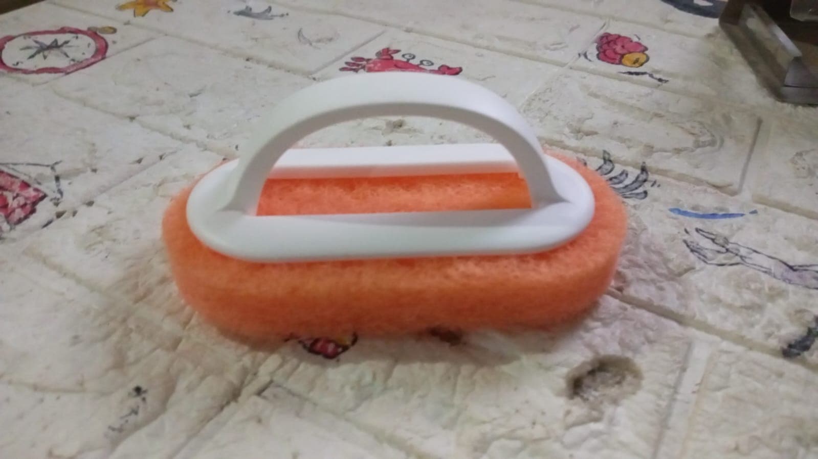 Sponge Kitchen Pot Brush With Handle Reusable And Washable Eraser (1 Pc) thumbnail 7