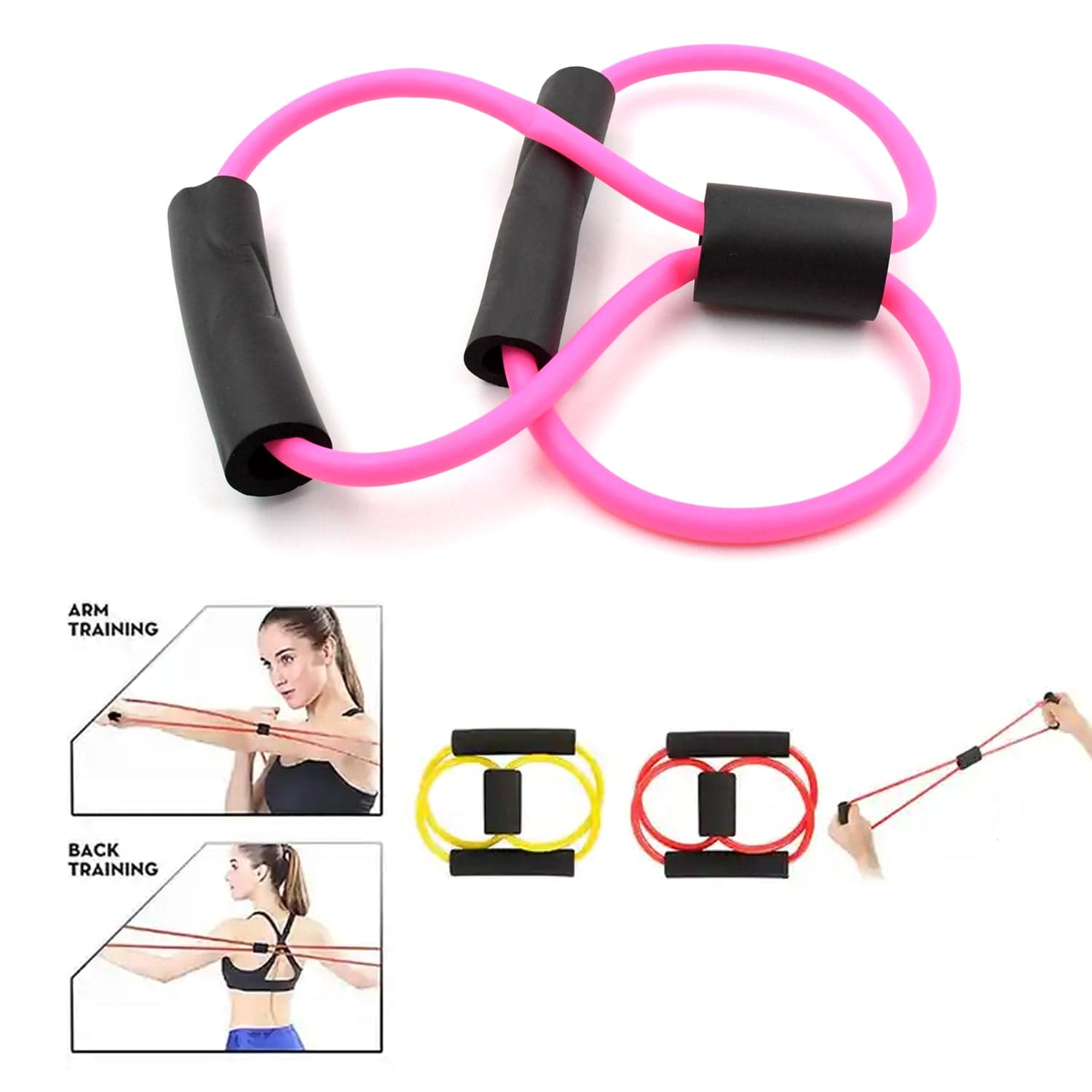 Sport Resistance Loop Band (1 Pc): Exercise, Yoga, Fitness, Mix Color thumbnail 8