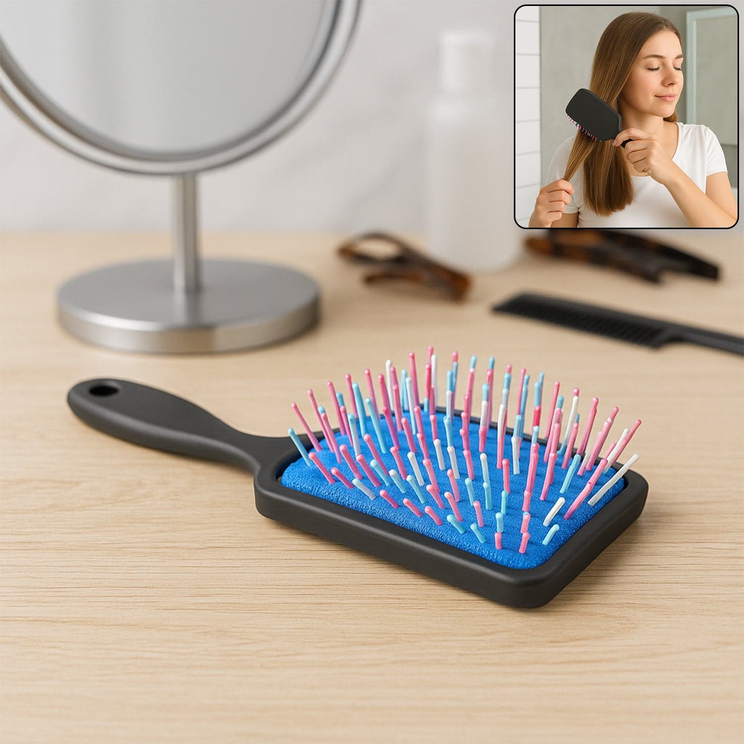 Massage Comb, Massage Hair Brush (1 Pc), Hair accessories thumbnail 1
