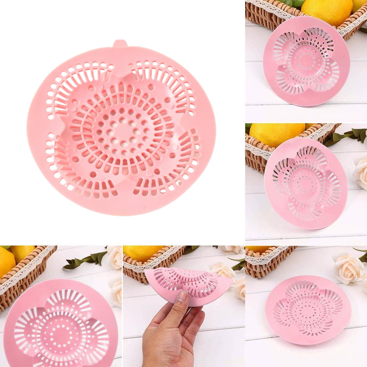 Multi Silicone Sink Drain Hair Catcher thumbnail 5