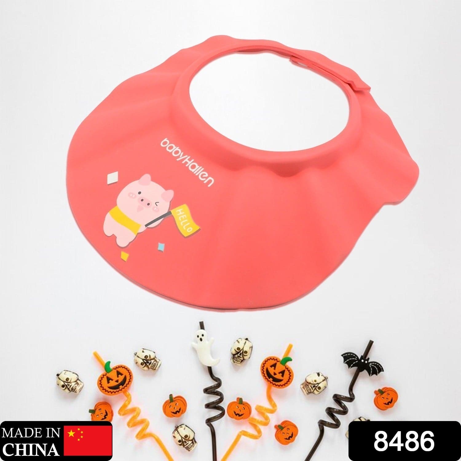 Tear-Free Bath Time: Adjustable Baby Shower Cap (Protects Eyes & Ears) thumbnail 1