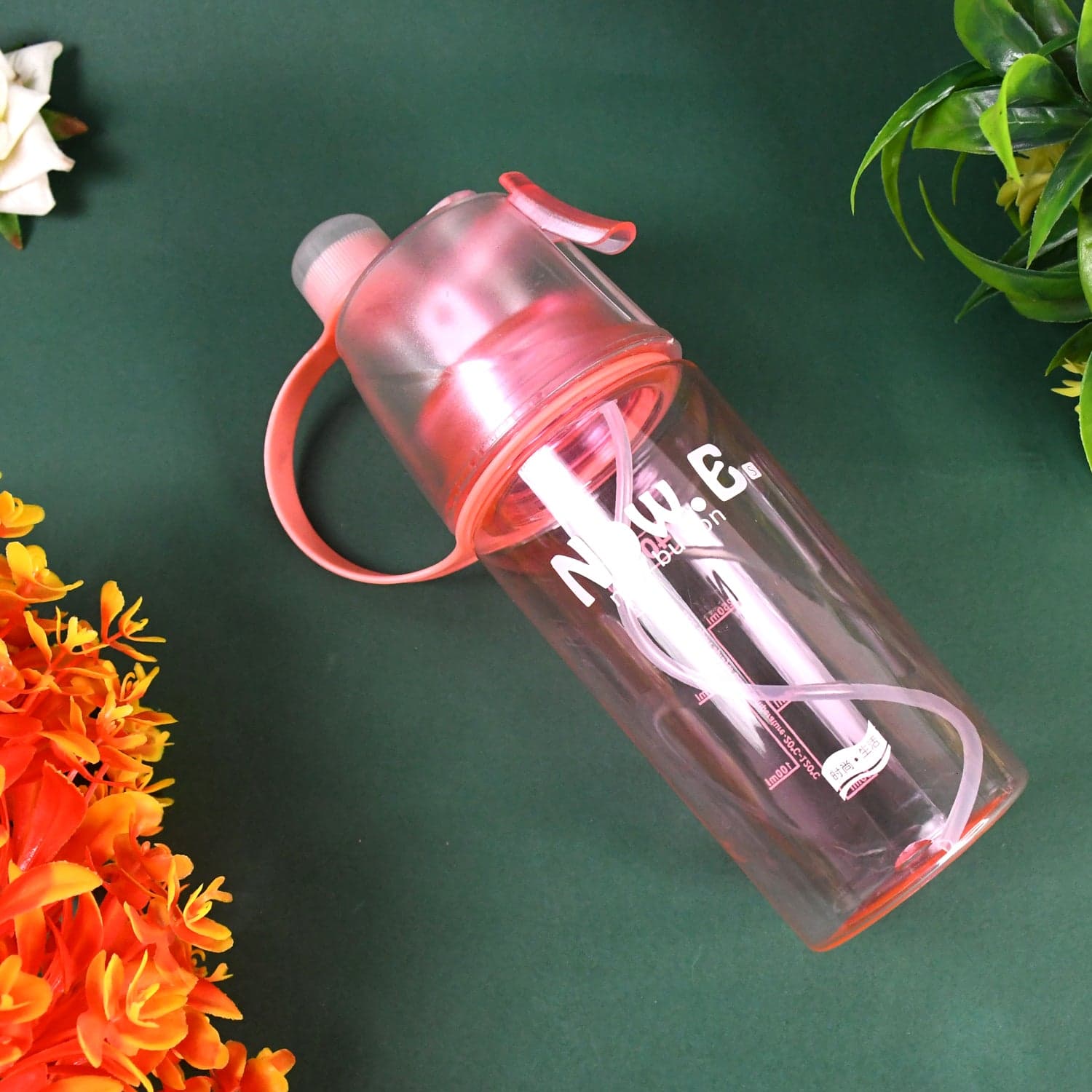 Plastic 2 In 1 Mist Spray Water Bottle (Multicolor / 400 ML / 1 Pc) thumbnail 6
