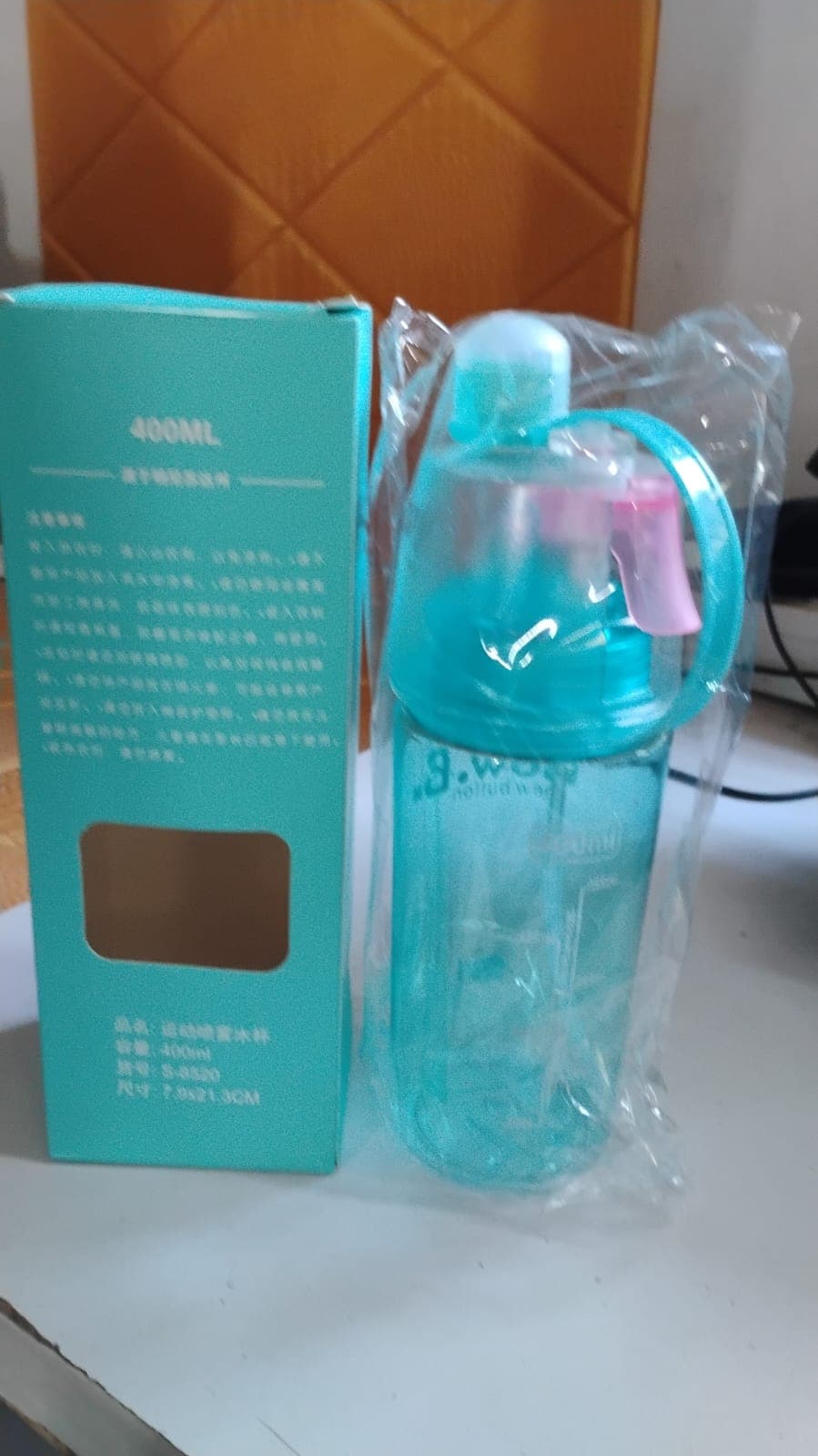 Plastic 2 In 1 Mist Spray Water Bottle (Multicolor / 400 ML / 1 Pc) thumbnail 7