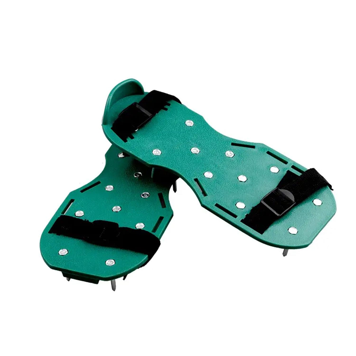 Lawn Aerator Sandals, Garden Grass Aerator Spiked Sandals Green Studded Shoes For Yard Patio Garden Excavation thumbnail 7