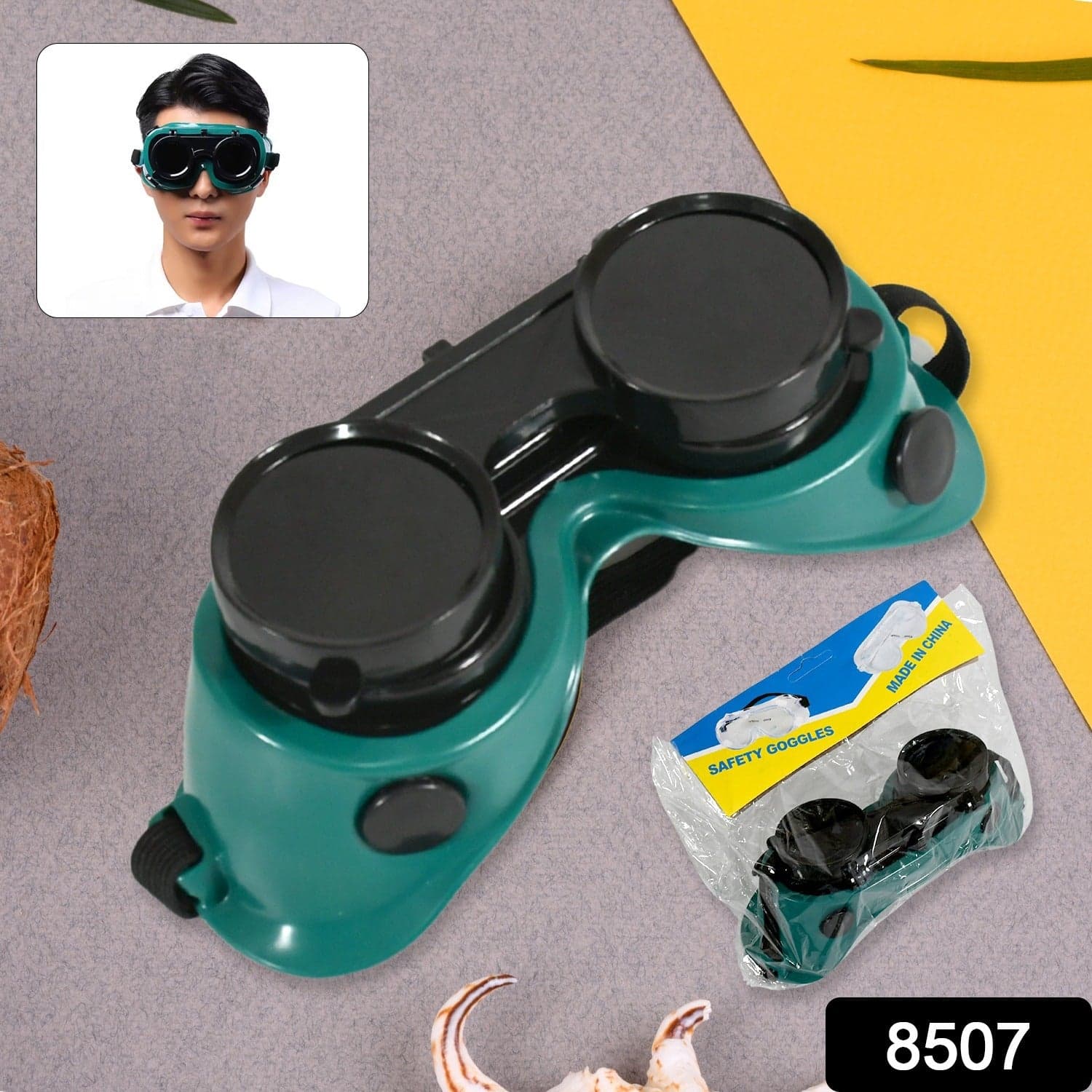 Safety Welding Goggles Anti Radiation Goggles Welder Work Protective Goggles Labour Working Safety Protective Eyewear (MOQ :- 10 Pcs) thumbnail 2