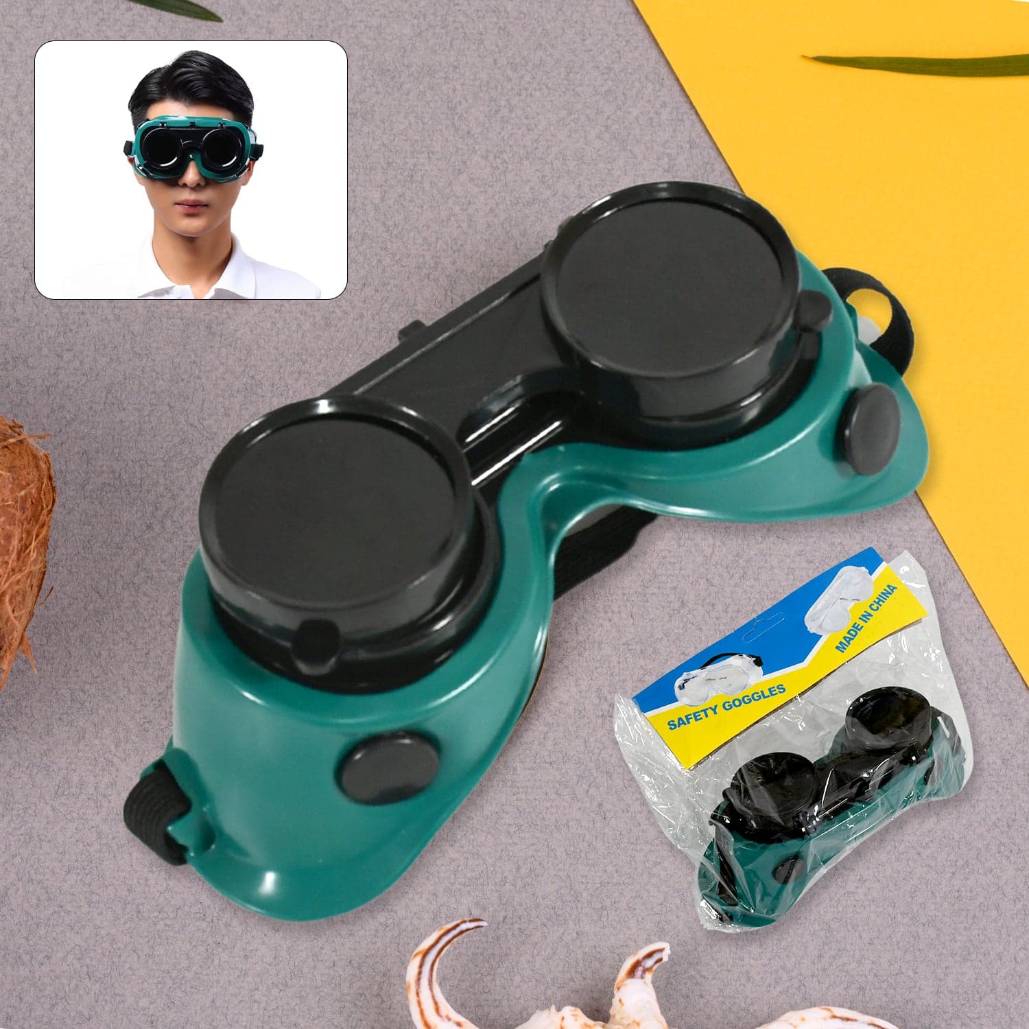 Safety Welding Goggles Anti Radiation Goggles Welder Work Protective Goggles Labour Working Safety Protective Eyewear (MOQ :- 10 Pcs) thumbnail 3