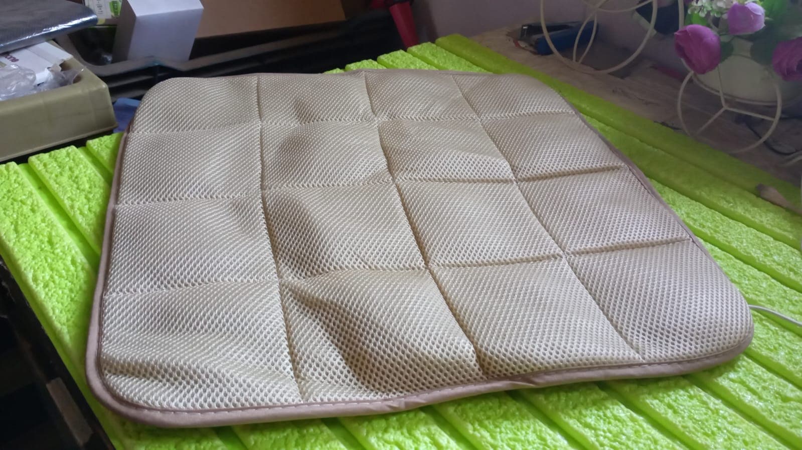 Square Shaped Bamboo Charcoal Filled Car Auto Seat Cushion Mat Cover thumbnail 7