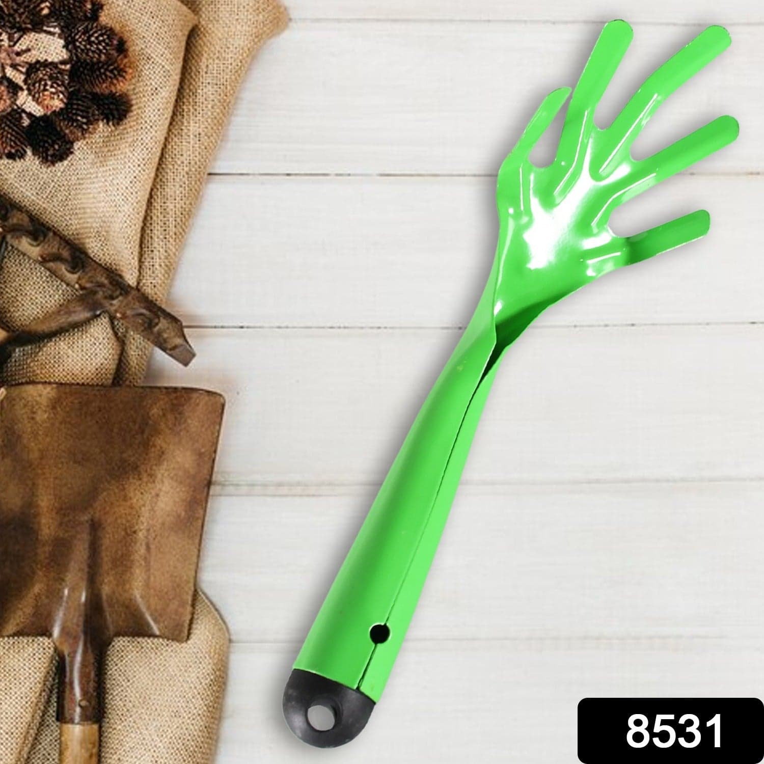 Heavy Duty Garden Tools Gardening Metal Hand Cultivator Tools For Indoor And Outdoor Gardening (1 Pc) thumbnail 2