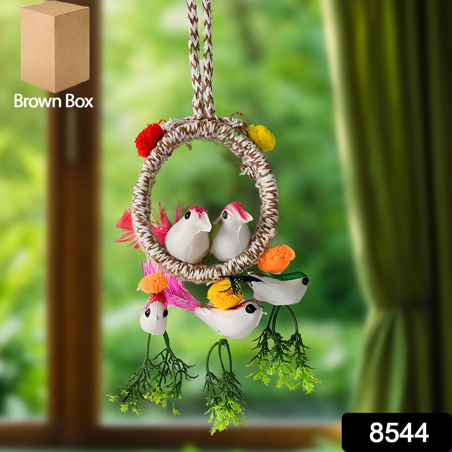 Home Decoration Bird Nest Decor Showpiece (1 Pc / Mix Color) thumbnail 2