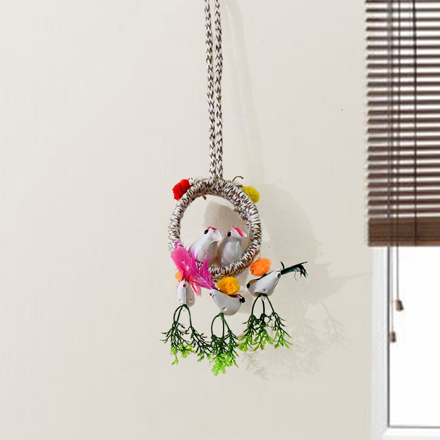 Home Decoration Bird Nest Decor Showpiece (1 Pc / Mix Color) thumbnail 4