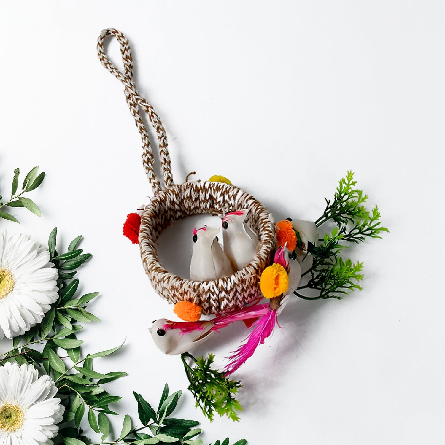 Home Decoration Bird Nest Decor Showpiece (1 Pc / Mix Color) thumbnail 6
