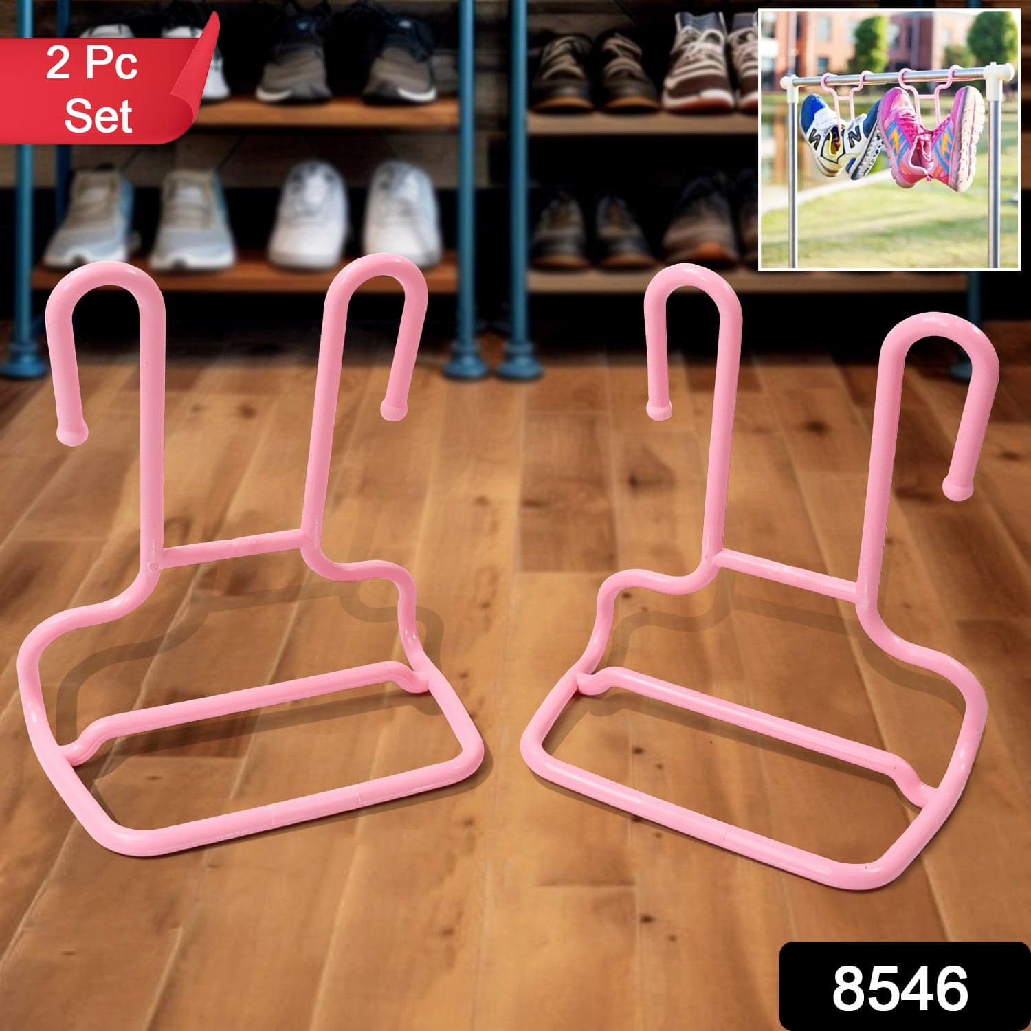 Multi-Function Drying Rack & Shoe Organizer Of Hanging Storage Shelf For Wardrobe & Closet thumbnail 2