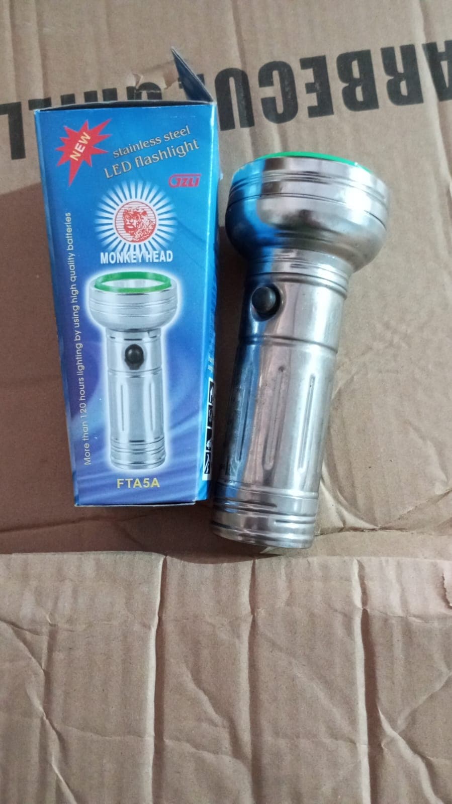Nostalgic Flashlight,Flashlight Outdoor, Portable Nostalgic Simple Iron Outdoor Old-Fashioned Flashlight thumbnail 8