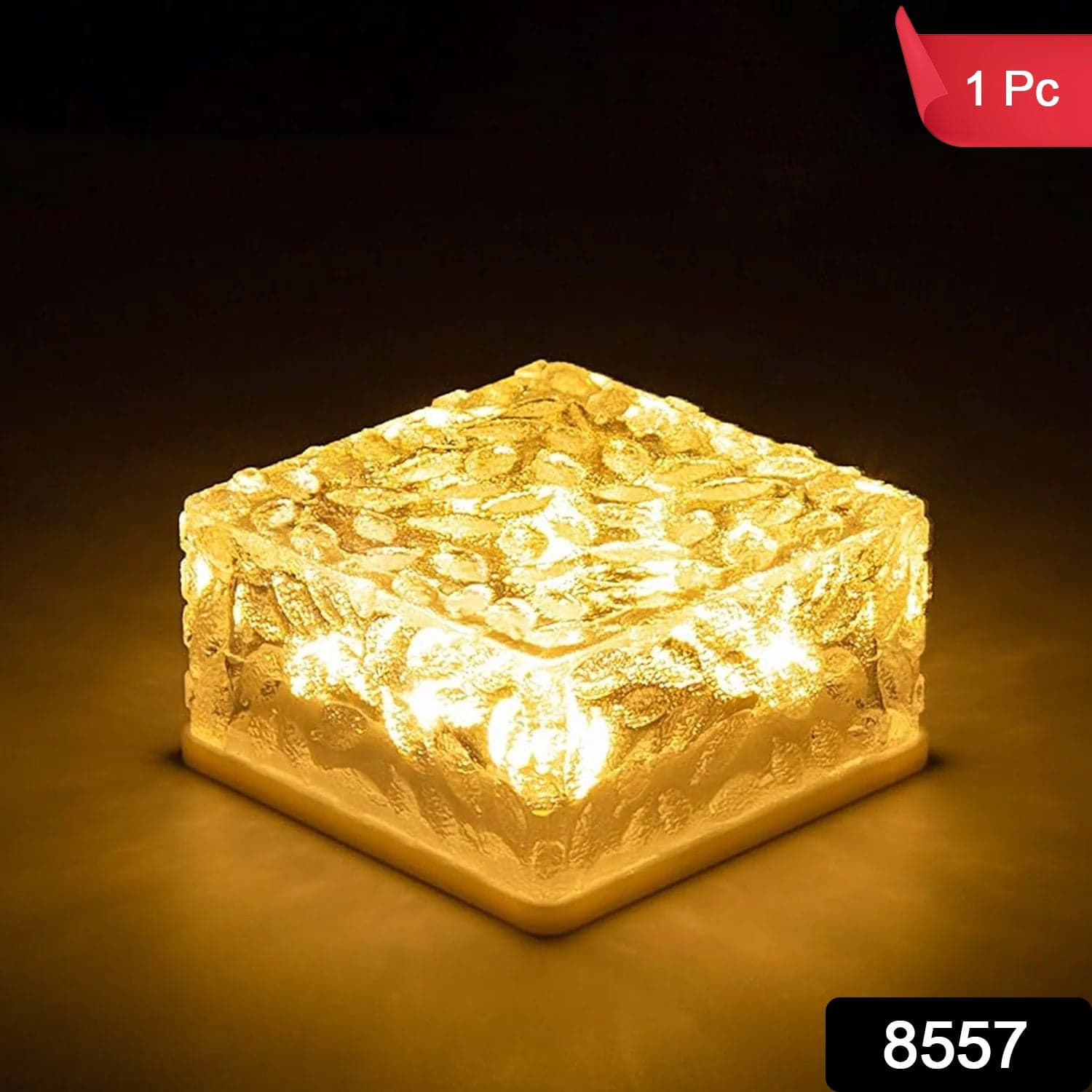 Solar Ice Cube Garden Light for Pathways & Christmas Decor thumbnail 2