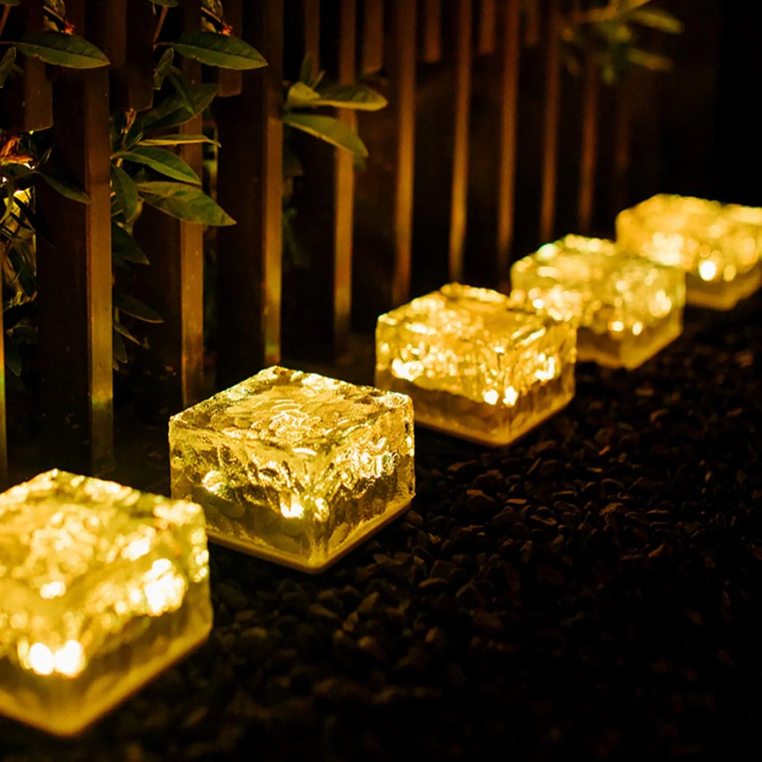 Solar Ice Cube Garden Light for Pathways & Christmas Decor thumbnail 4