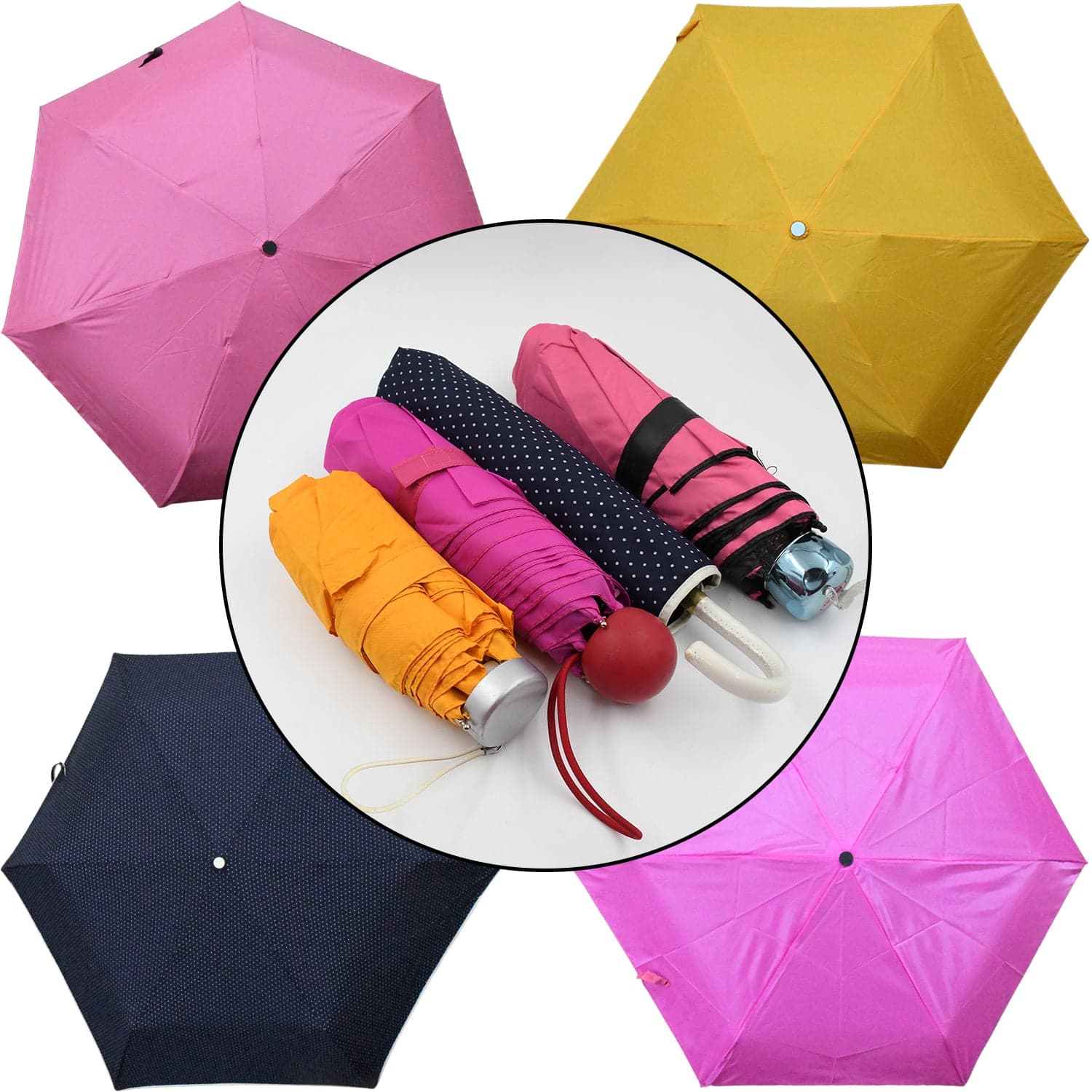 Umbrella Summer Sun And Rain Protection Foldable Cute Umbrella || Uv Protection Rain Sun Umbrella || Travel Accessories || Umbrella For Children thumbnail 1