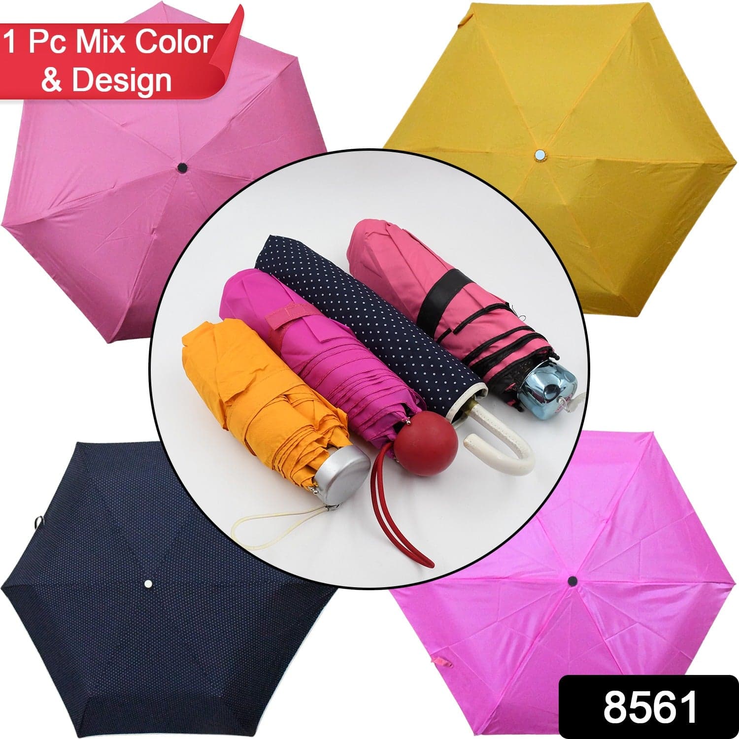 Umbrella Summer Sun And Rain Protection Foldable Cute Umbrella || Uv Protection Rain Sun Umbrella || Travel Accessories || Umbrella For Children thumbnail 2