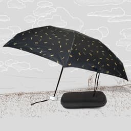 3-Fold Cute Umbrella of Sun & Rain Protection, UV Shield (1 Pc / With Zip Case)