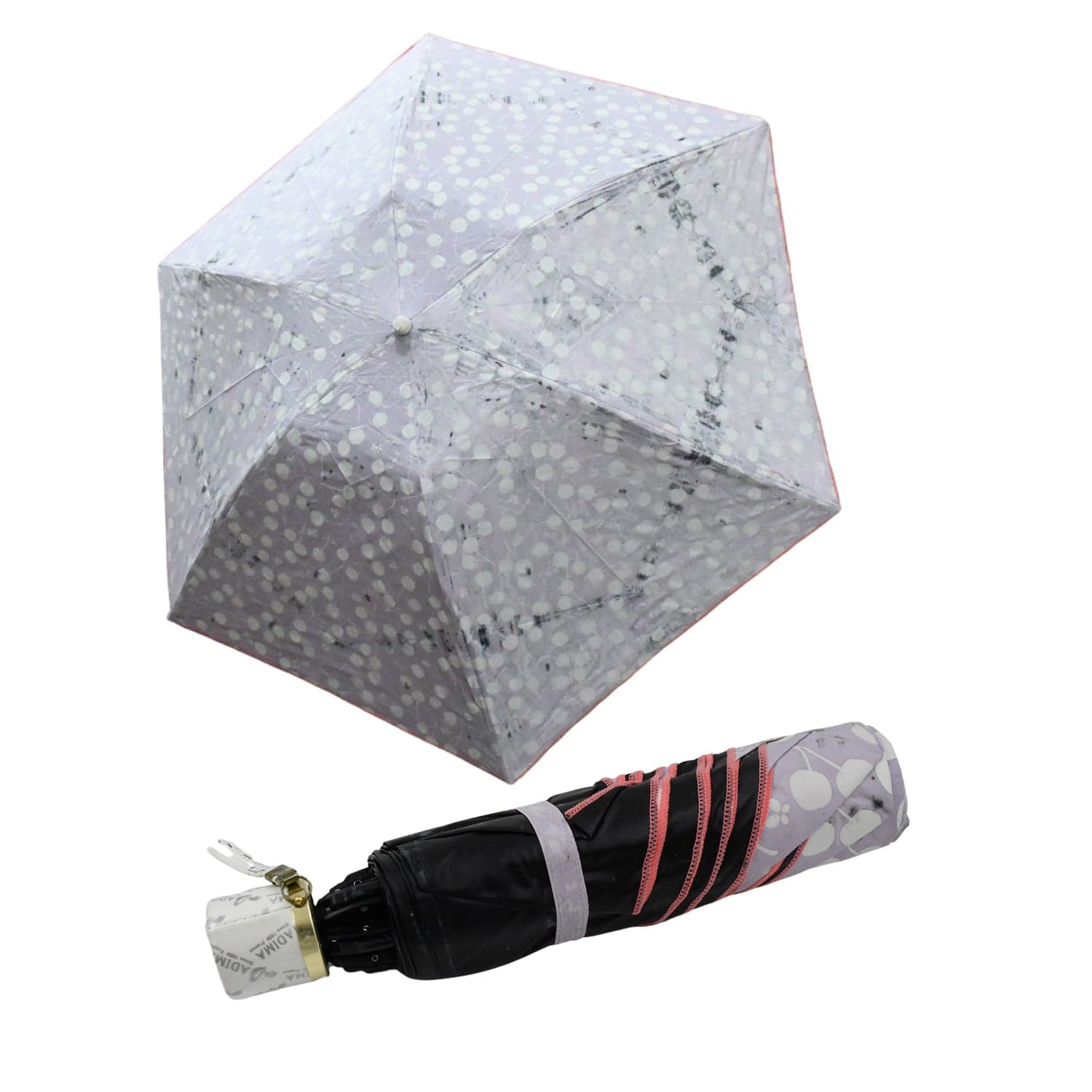 2 Fold Sun Protective Solid Foldable Outdoor Umbrella thumbnail 5