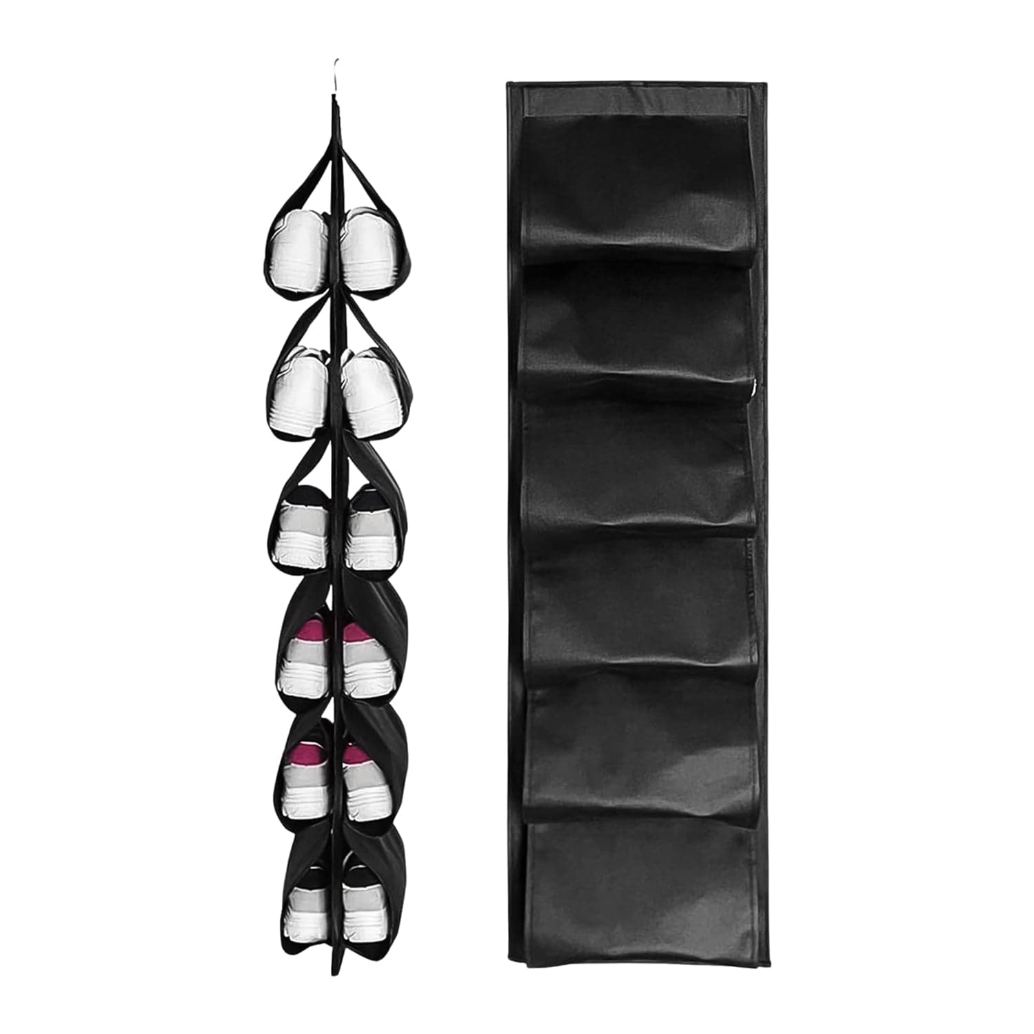 12 Grids Hanging Storage Bag (1 Pc / 12 Pocket / Mix Color) thumbnail 5