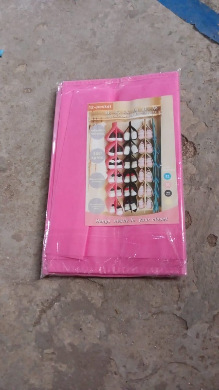 12 Grids Hanging Storage Bag (1 Pc / 12 Pocket / Mix Color) thumbnail 7