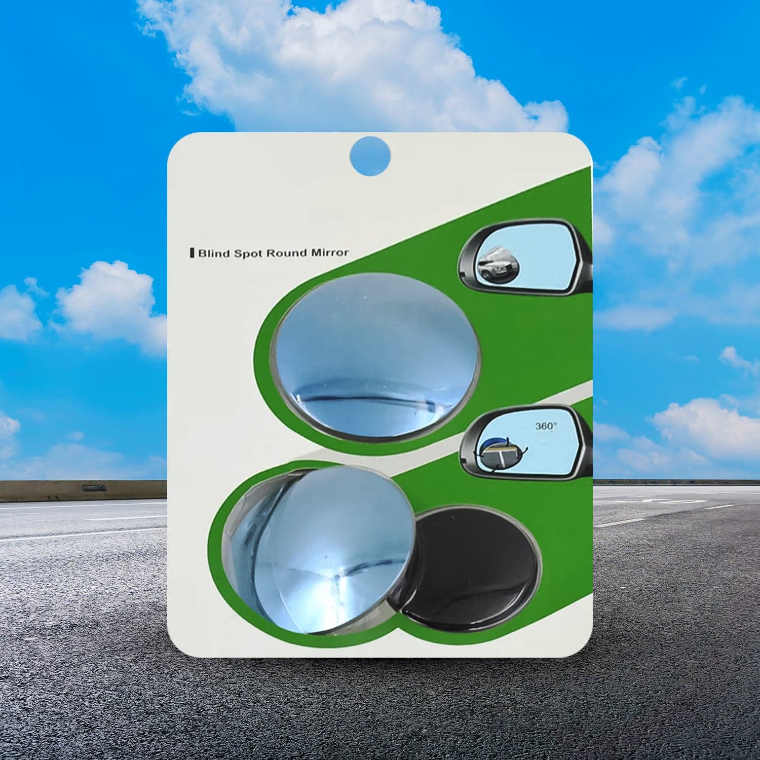 Car Blind Spot Side Mirror Round HD Glass Blind spot Mirror (2 Pc) thumbnail 3