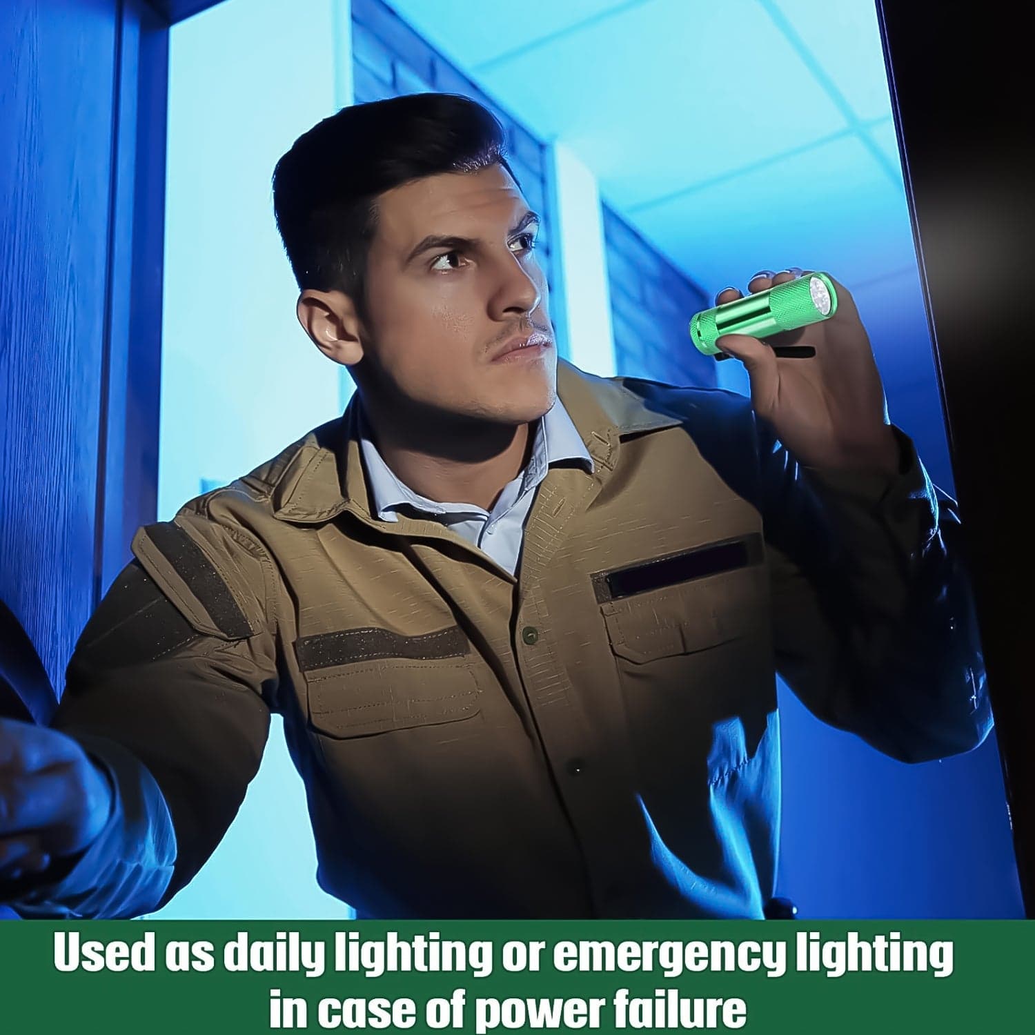 Super-Bright Mini 9 Led Bulb Pocket Torches - Small Torch Flashlight For Camping thumbnail 5