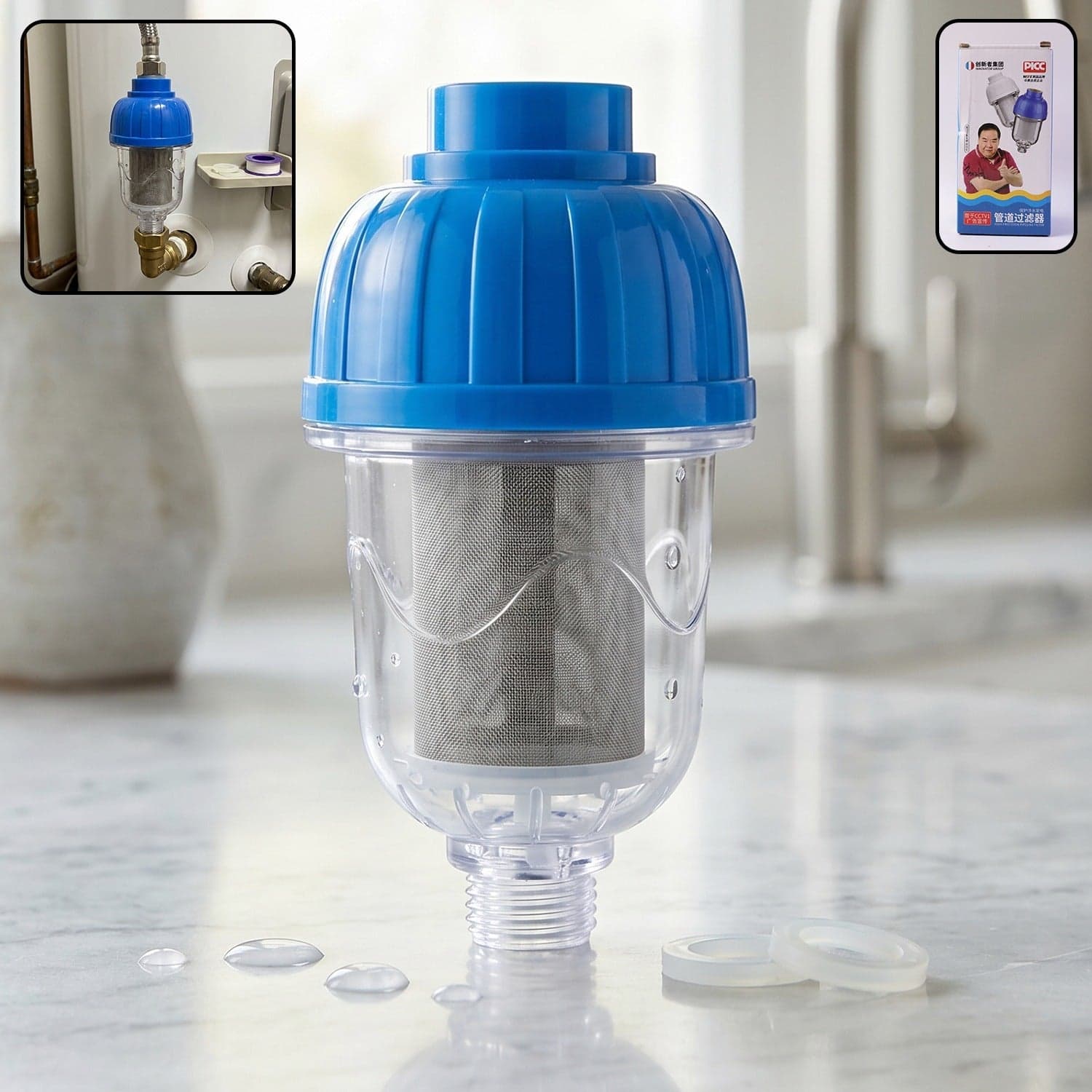 Hard Water Shower Filter the Multi-Layer Purification for Bathroom