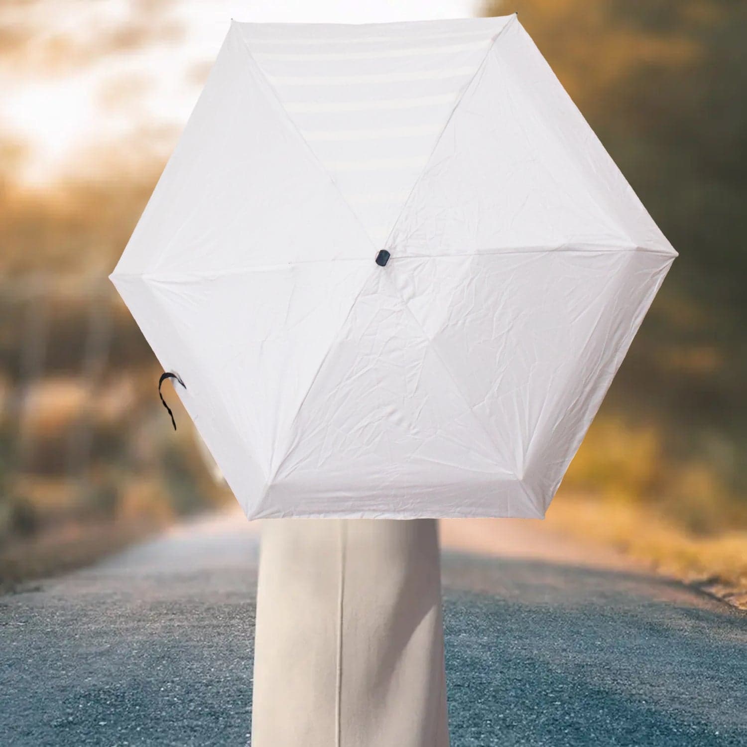 3-Fold Sun & Rain Protective Solid Foldable Umbrella (1 Pc) thumbnail 4