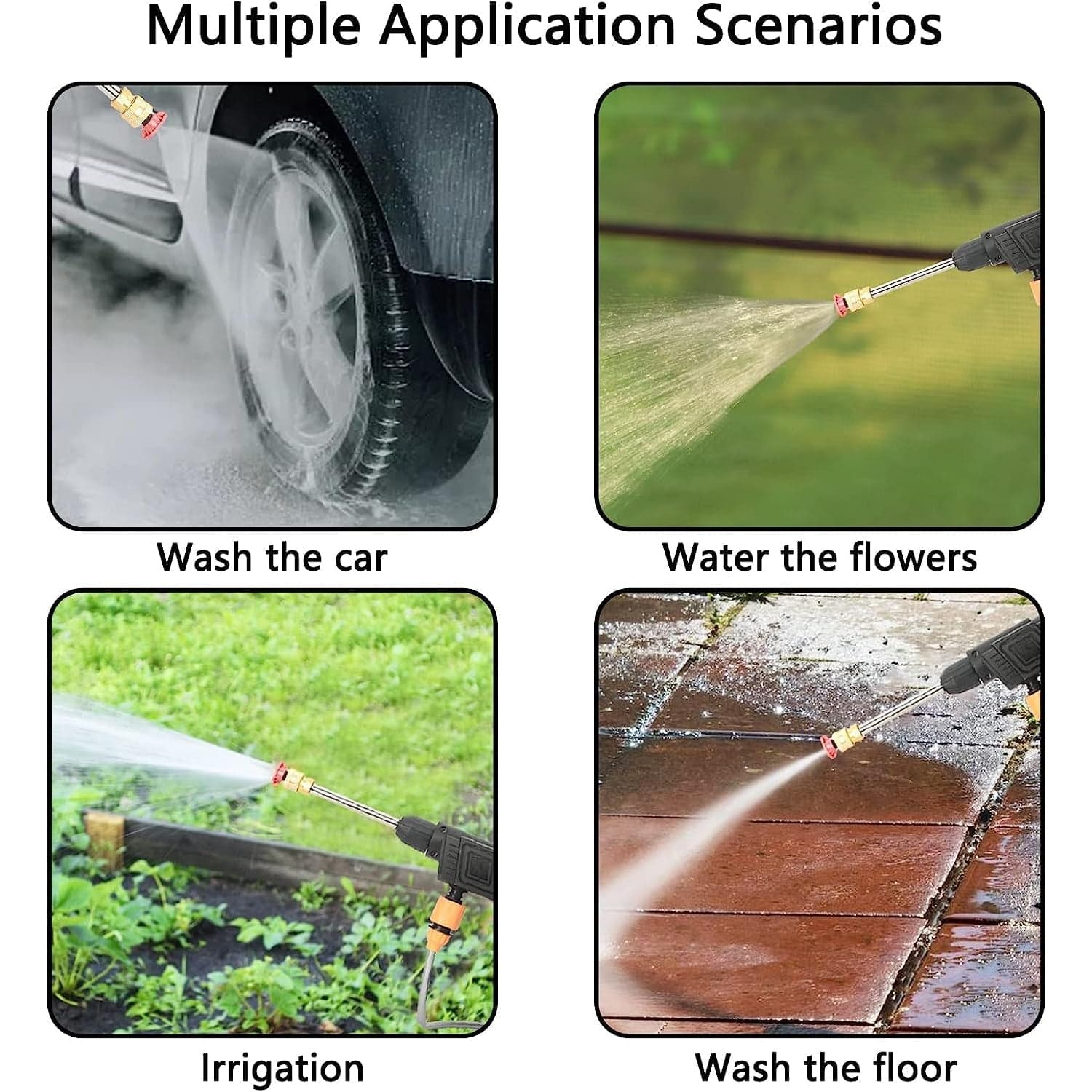 48V Car Washer Gun Wireless High Pressure Washer Water Spray Gun, Car washing Kit thumbnail 6