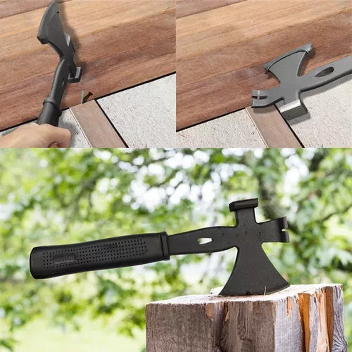 Multifunction Axe 3 in 1 Slot Pulls Nails Hammer Tool (1 Pc) thumbnail 4
