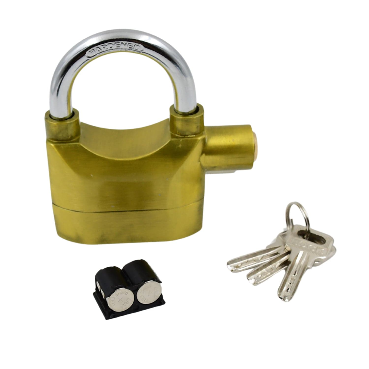 Security Alarm Metallic Lock System with 3 Keys (1 Set / Mix Color) thumbnail 5