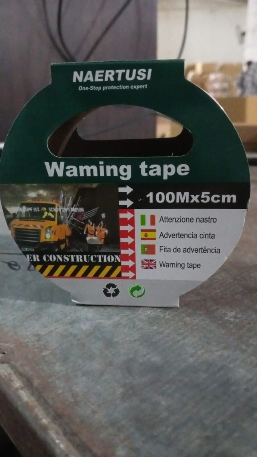 Safety Warning Tape, Construction Barrier Tape Non-Adhesive (100Mx5CM) thumbnail 7