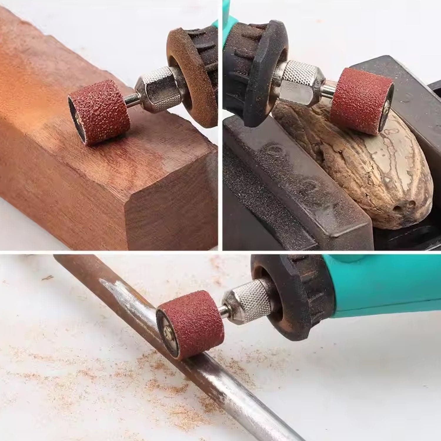 Sanding Band Drum Sleeves Mandrels for Dremel Rotary Tool (4 Pcs Set) thumbnail 5