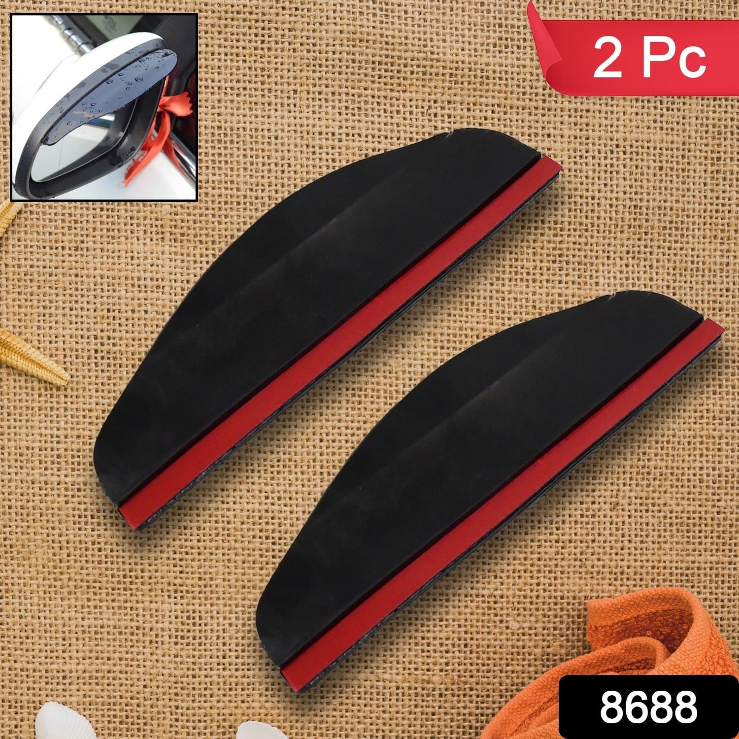 1 Pair Car Mirror Rain Protector Cover (2 Pcs set) thumbnail 2