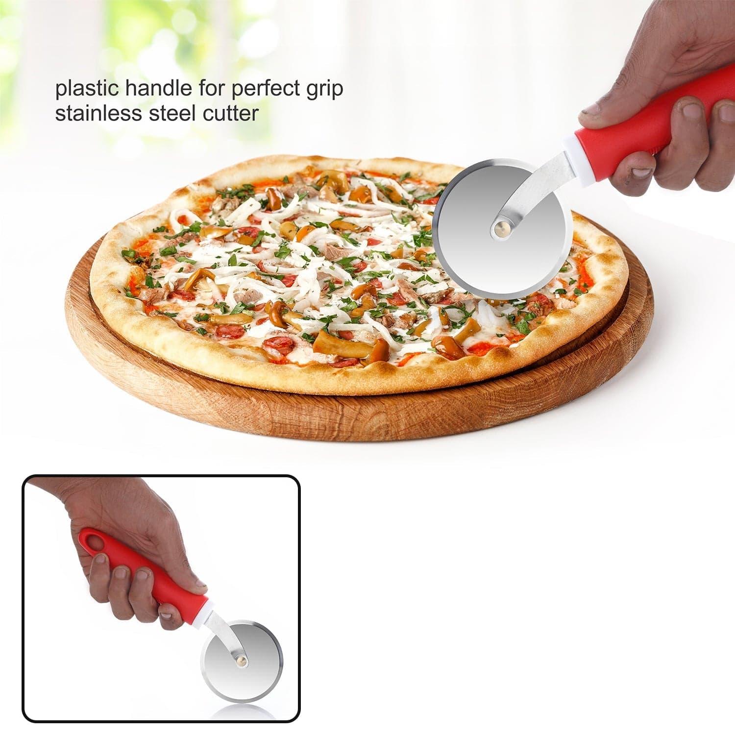 Ganesh GANESH PIZZA / PASTRY CUTTER Wheel Pizza Cutter (Stainless Steel) thumbnail 5