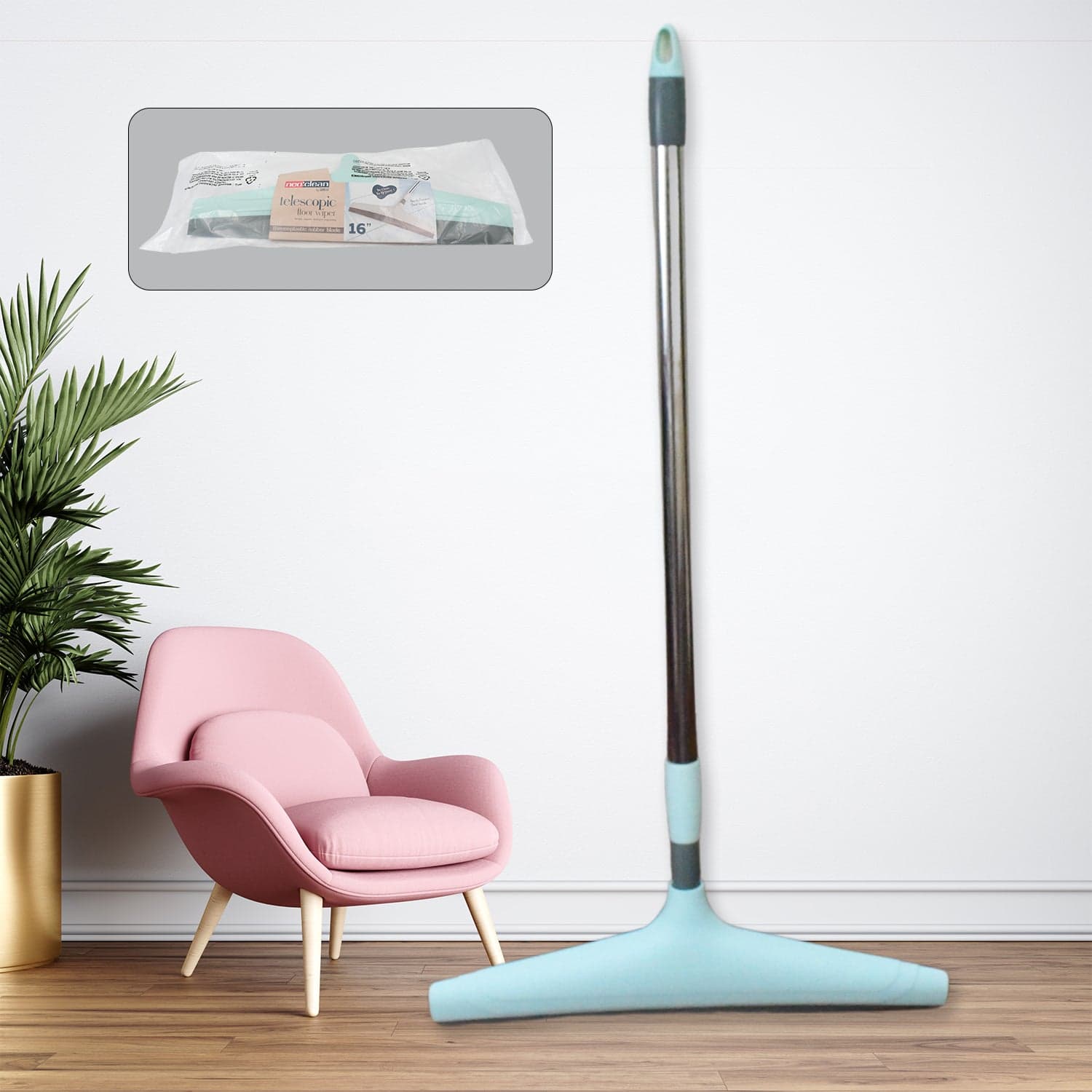 Ganesh Telescopic Bathroom Wiper 12 Inch (30 cm) thumbnail 1
