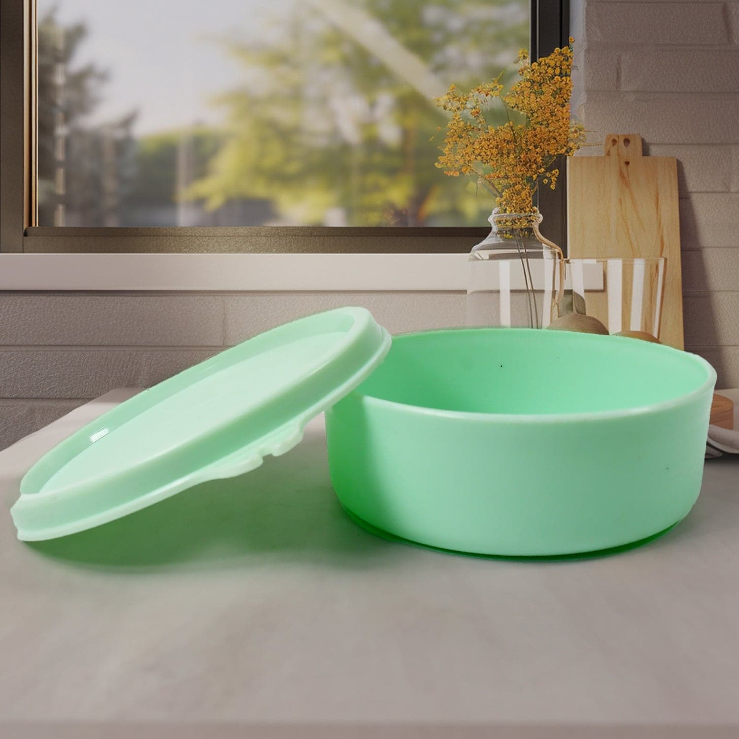 Ganesh 4In1 Tiffin Box-Lunch Box | 3 Stainless Steel Containers 300 Ml Approx & Plastic Salad Container 200 Ml Approx| Plastic Lid Box | Round Zip Bag | Leak Proof | Microwave Safe For Office thumbnail 6