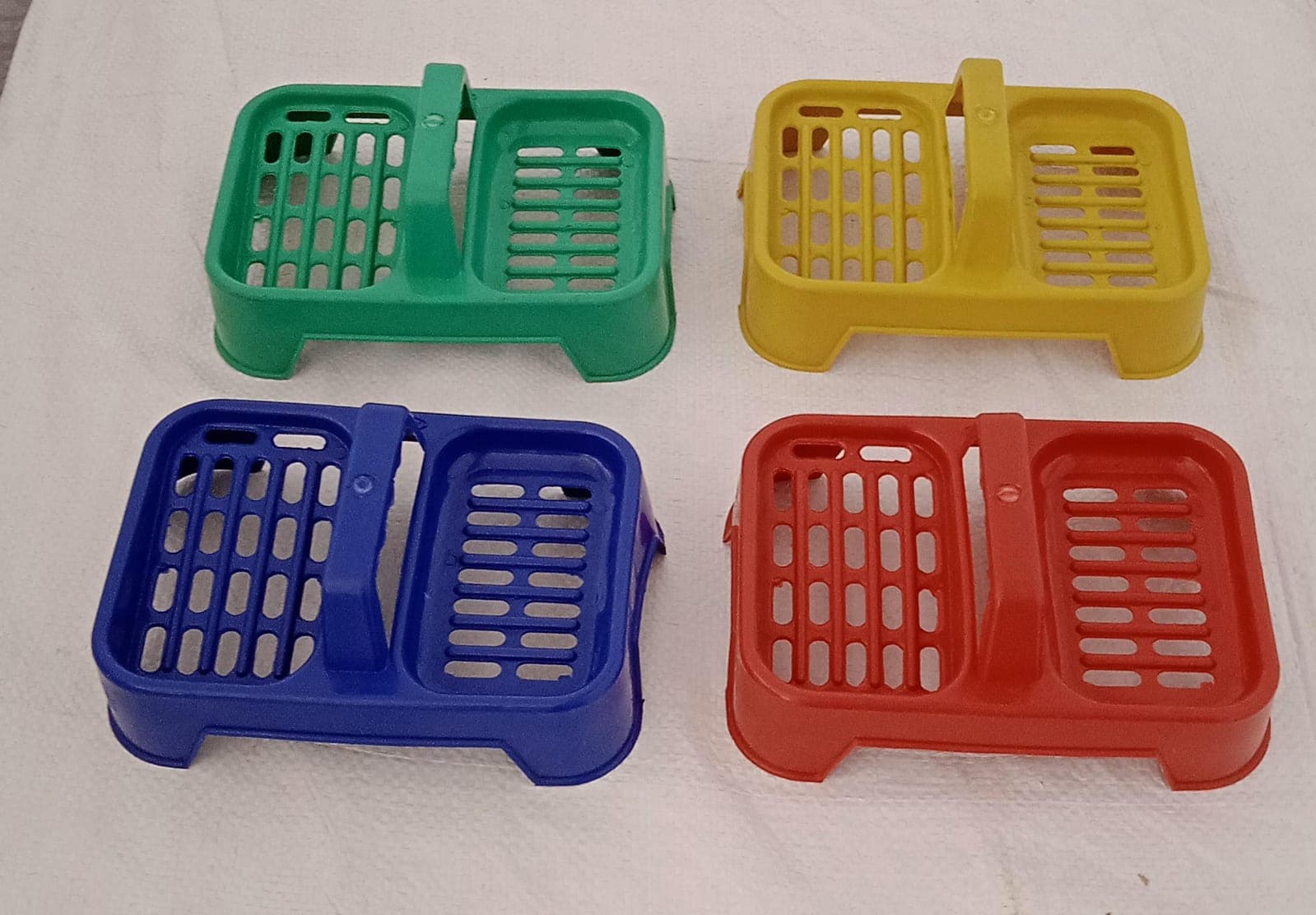 2In1 Plastic Soap Case, Dual Section Soap Holder For Bathroom Or Kitchen Sink ,Sabudani(1 Pc / Multicolor) thumbnail 8