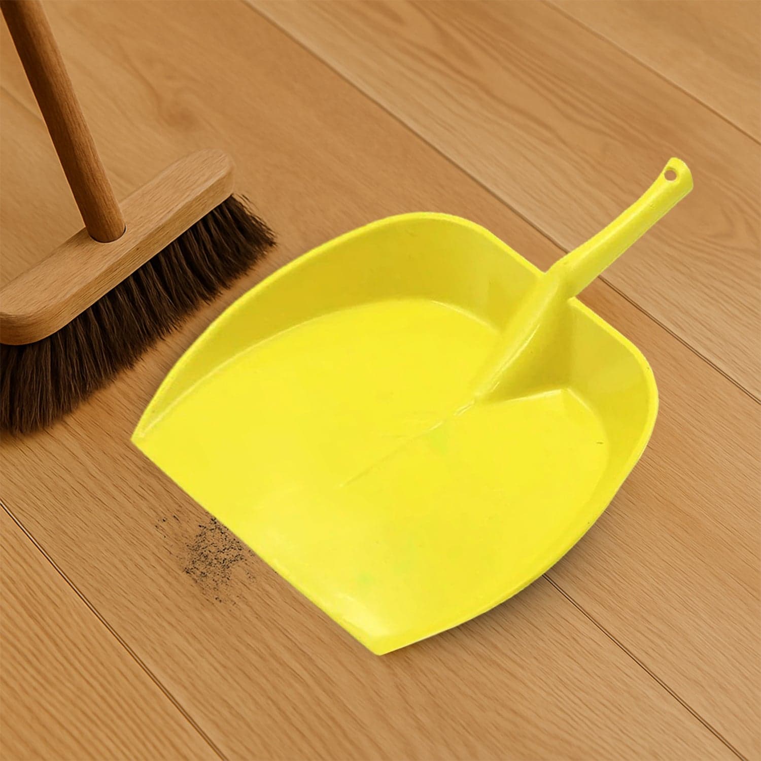 Dustpan With Long Handle, Dust Collection Dust Pan Tray For Kitchen, Home, Office, Bathroom Etc, Supdi (1 Pc / Multicolor ) thumbnail 1