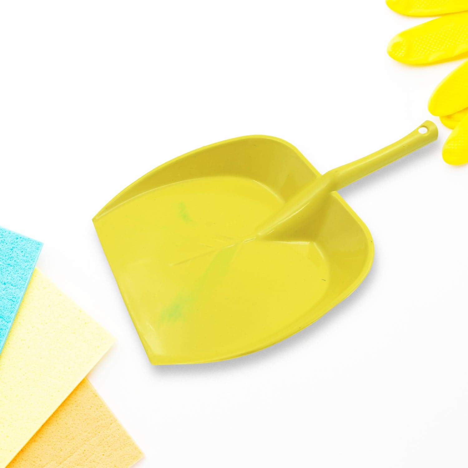 Dustpan With Long Handle, Dust Collection Dust Pan Tray For Kitchen, Home, Office, Bathroom Etc, Supdi (1 Pc / Multicolor ) thumbnail 3