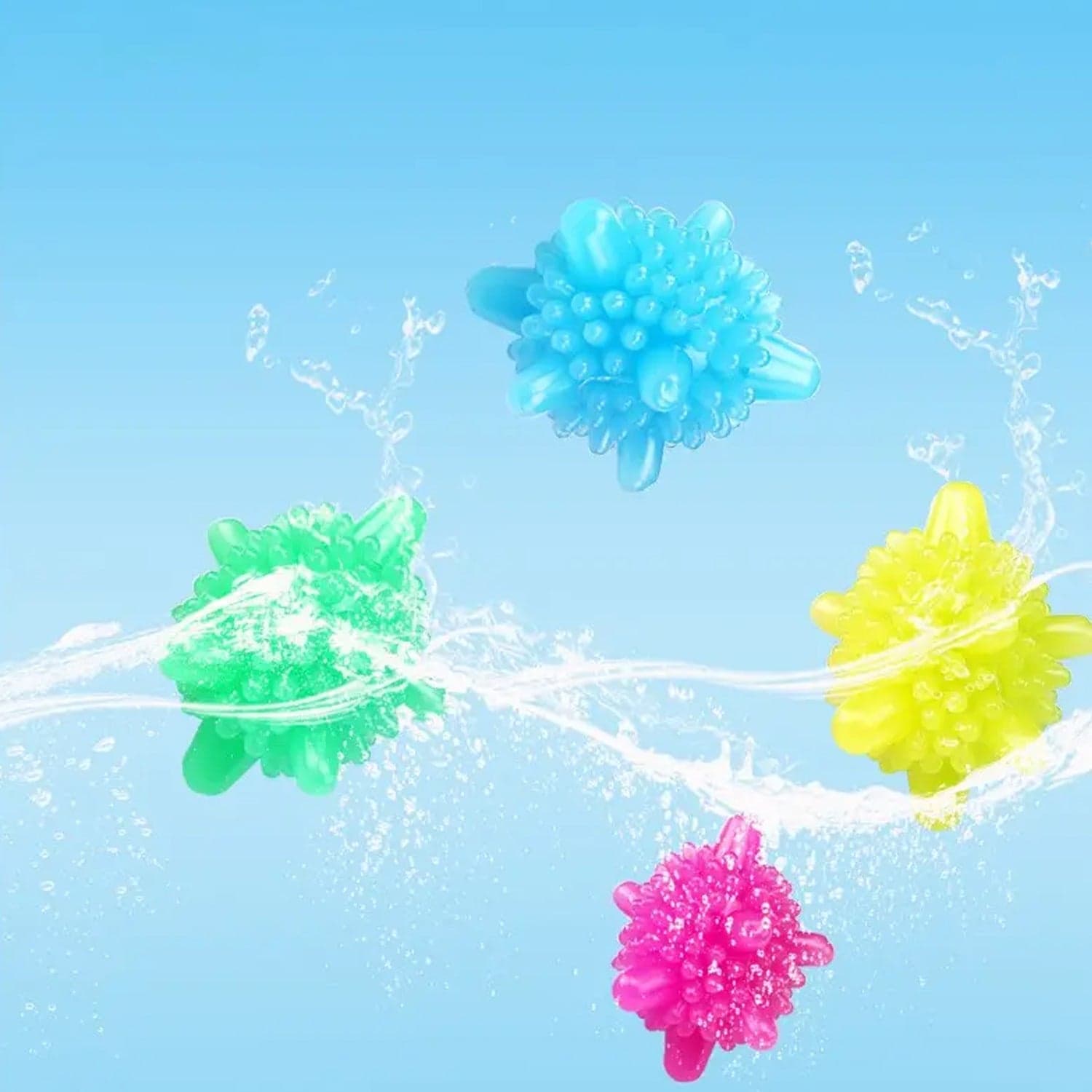 Soft Star Laundry Dryer Balls of 10-Piece Multi-Color Clothes Softener thumbnail 3