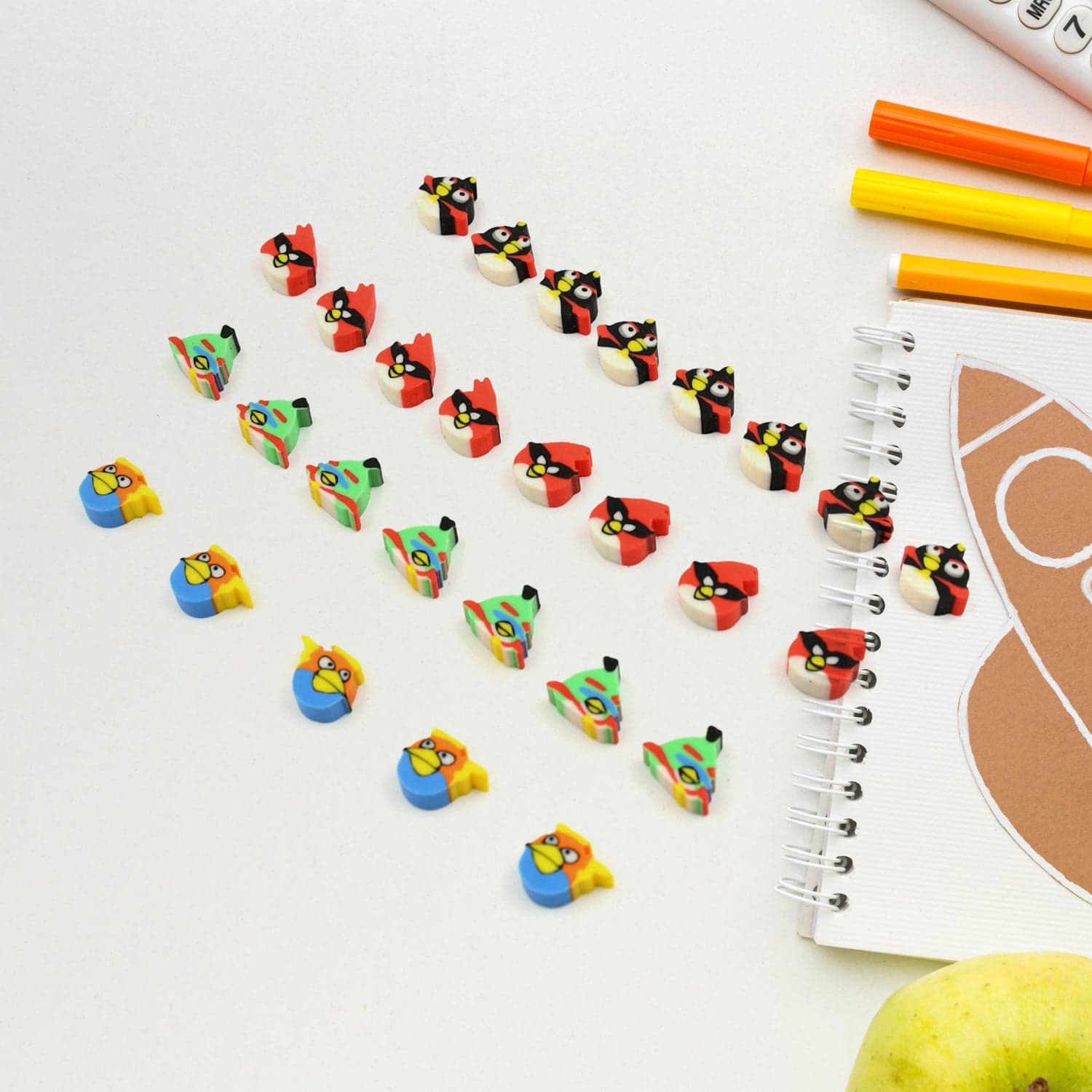 Colorful Novelty Eraser Set for Kids and Gifts (28 Pcs In 1 Packet) thumbnail 6