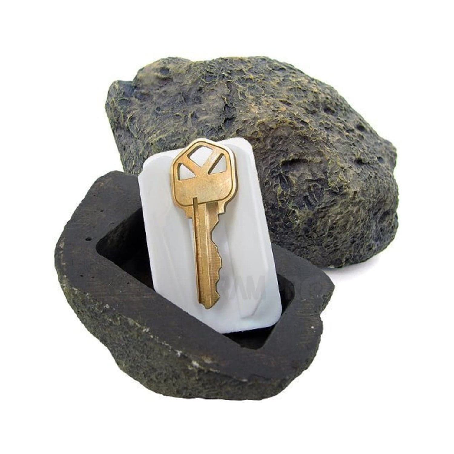 Realistic Fake Rock Key Hider of Weatherproof Outdoor Key Storage for Emergencies (1 Pc) thumbnail 1