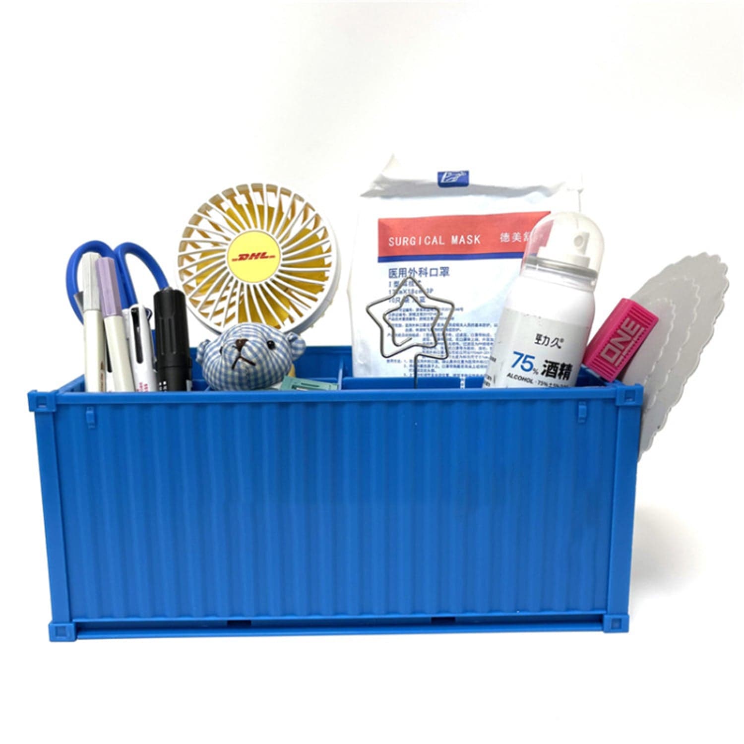 Shipping Container Pen Holder Shipping Container Model Pen Name Cardholder Simulated Container Model For Business Gift thumbnail 4