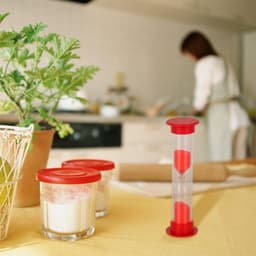 Plastic Hourglass Sand Timer Set Of 3-Min Sand Clock For Kitchen