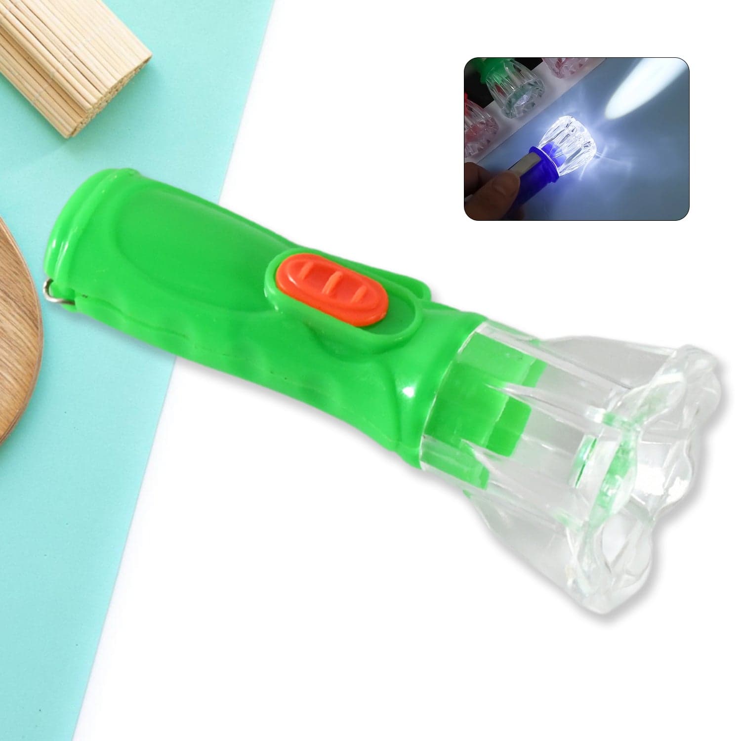 Small Plastic LED Torch of Cute & Handy Pocket Flashlight for Kids (1 Pc) thumbnail 1