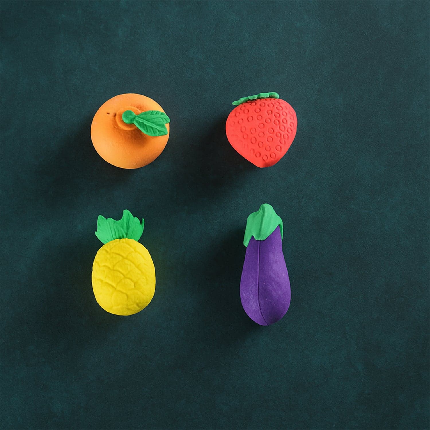 Mini Cute Veg & Fruit Erasers of 3D Colorful Eraser Set for Kids (4 Pc) thumbnail 1
